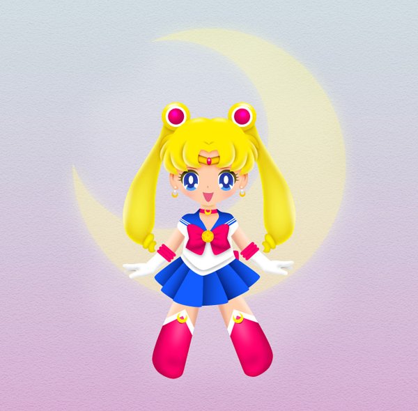 How to Draw Sailor Moon in Adobe Illustrator