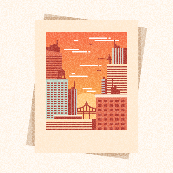 How to Create a Textured City Snapshot Illustration in Adobe Illustrator