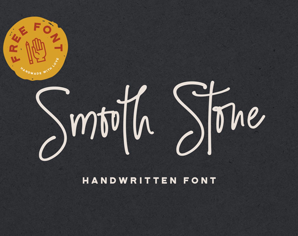 Smooth Stone Handwritten free fonts