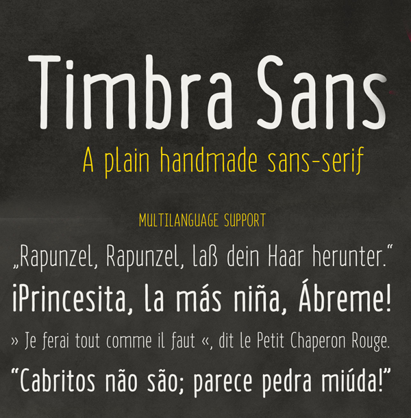 Timbra Sans free fonts