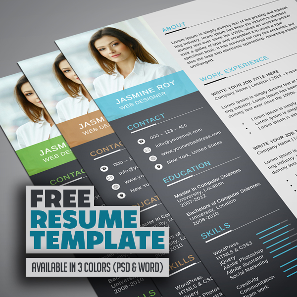 free_resume_template_download