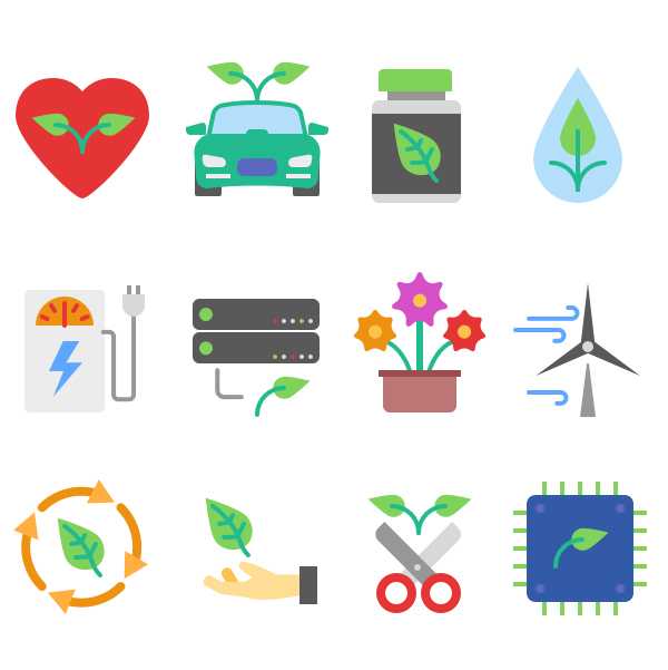 Free Ecology Icons Set