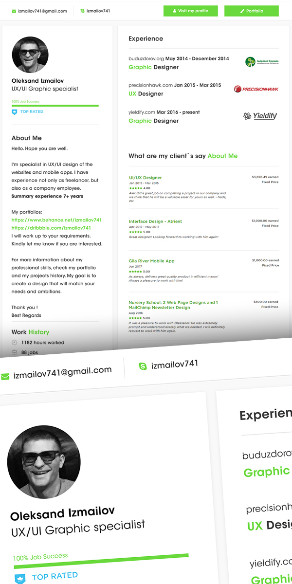 Free Resume Template for Freelancers