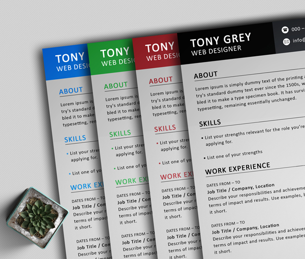 Freebie – Simple Resume Template with Cover Letter - 2