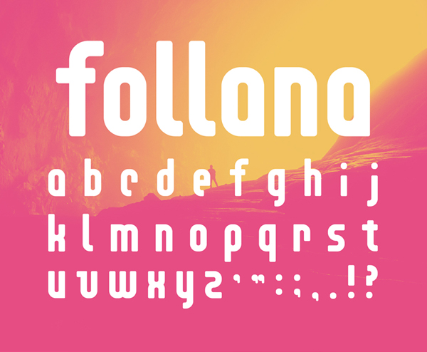 Follana Free Font Letters and Numbers
