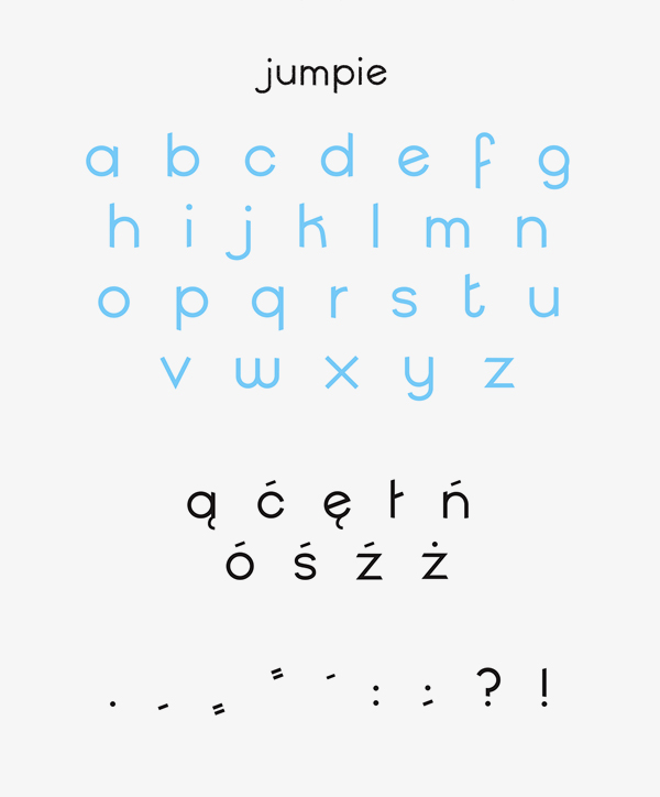 Jumpie Free Font Letters and Numbers