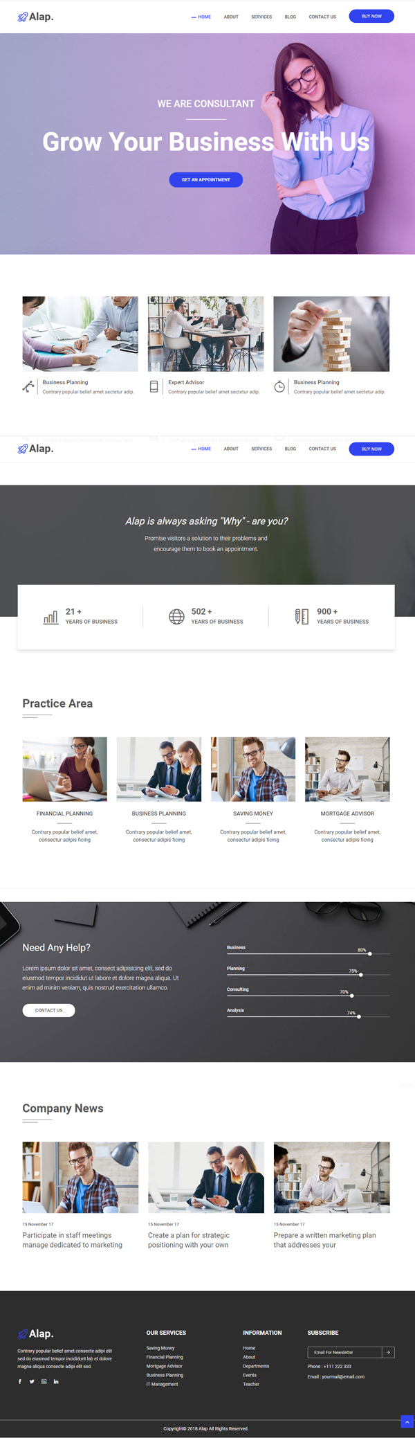 Alap – Consulting and Business WordPress Theme