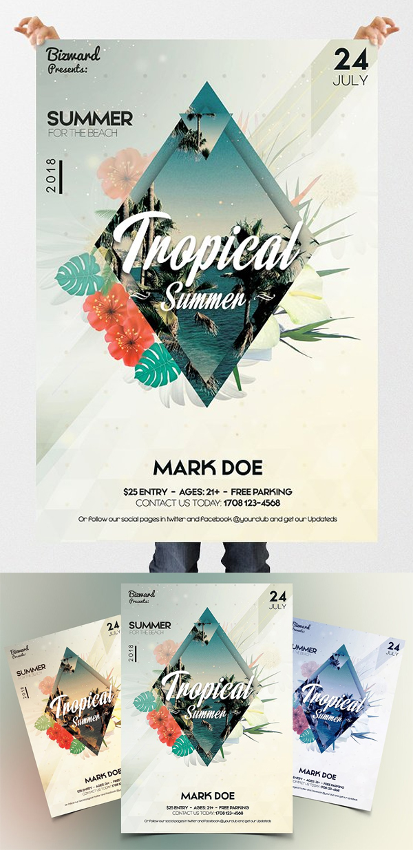 Tropical Summer - PSD Flyer