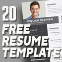 Post thumbnail of 20 Free Simple Clean Resume Templates