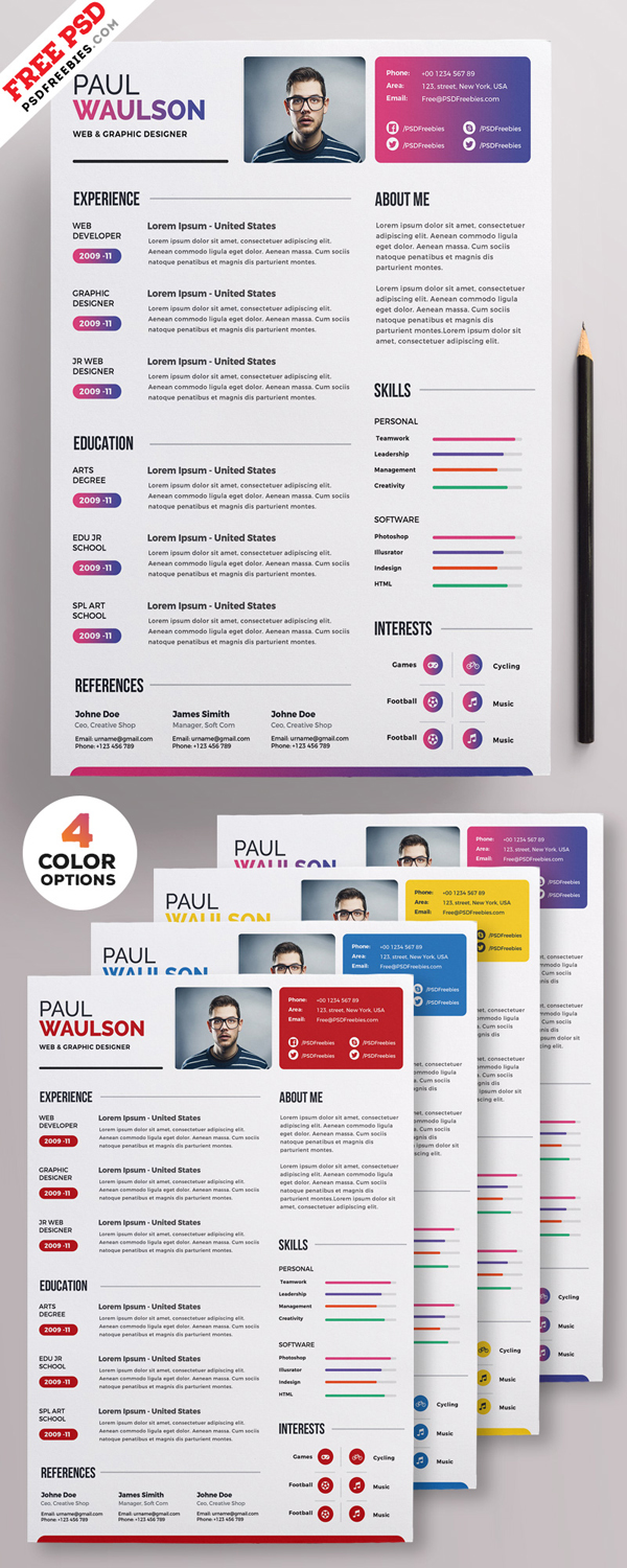 50 Free Resume Templates: Best Of 2018 -  29