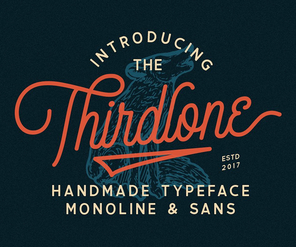 Thirdlone Font Duo & Vector Pack