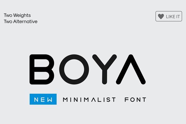 BOYA (Rounded Font )
