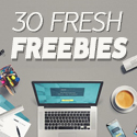 Post thumbnail of 30 Fresh Freebies for Web & Graphic Designers