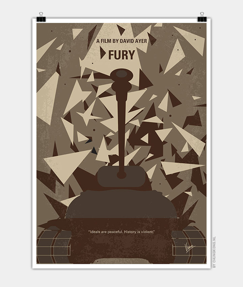 Fury Minimal Movie Posters - 21