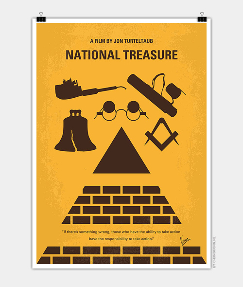 National Treasure Minimal Movie Posters - 22