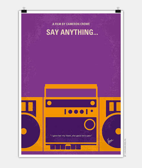Say Anything Minimal Movie Posters - 23