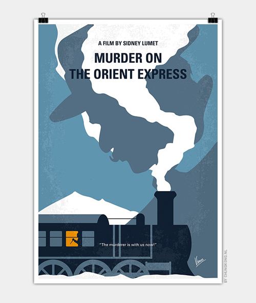 Murder on the orient express  Minimal Movie Posters - 26