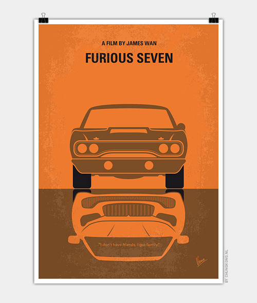 Furious 7 Minimal Movie Posters - 29