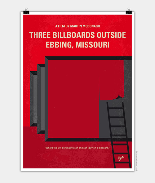 Three Billboards Minimal Movie Posters - 8