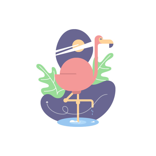 How to Create a Geometric Flamingo Bird in Adobe Illustrator