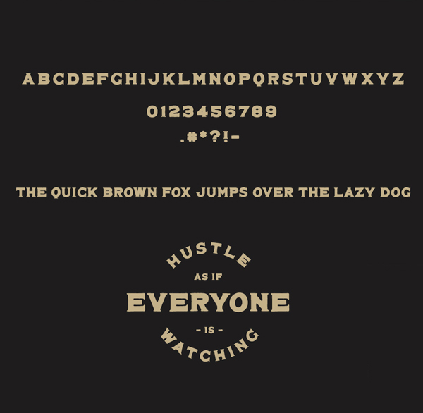 Maveryk Free Font Letters and Numbers