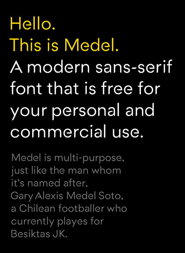 Medel Free Font