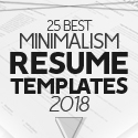 Post thumbnail of 25 Best Minimalism Resume Templates 2018