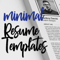 Post thumbnail of 26 Clean and Minimal Resume Templates