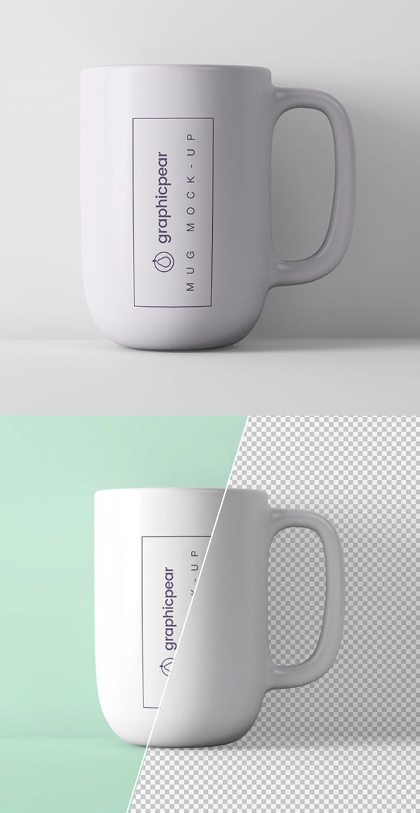Free Minimal Coffee Mug Mockup PSD Template