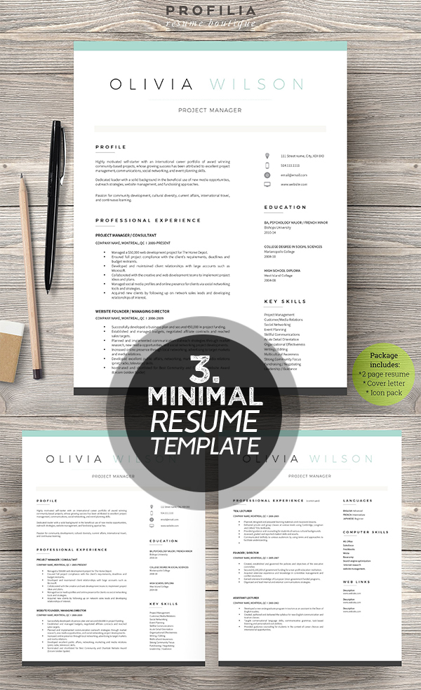 cover letter resume tamplate
