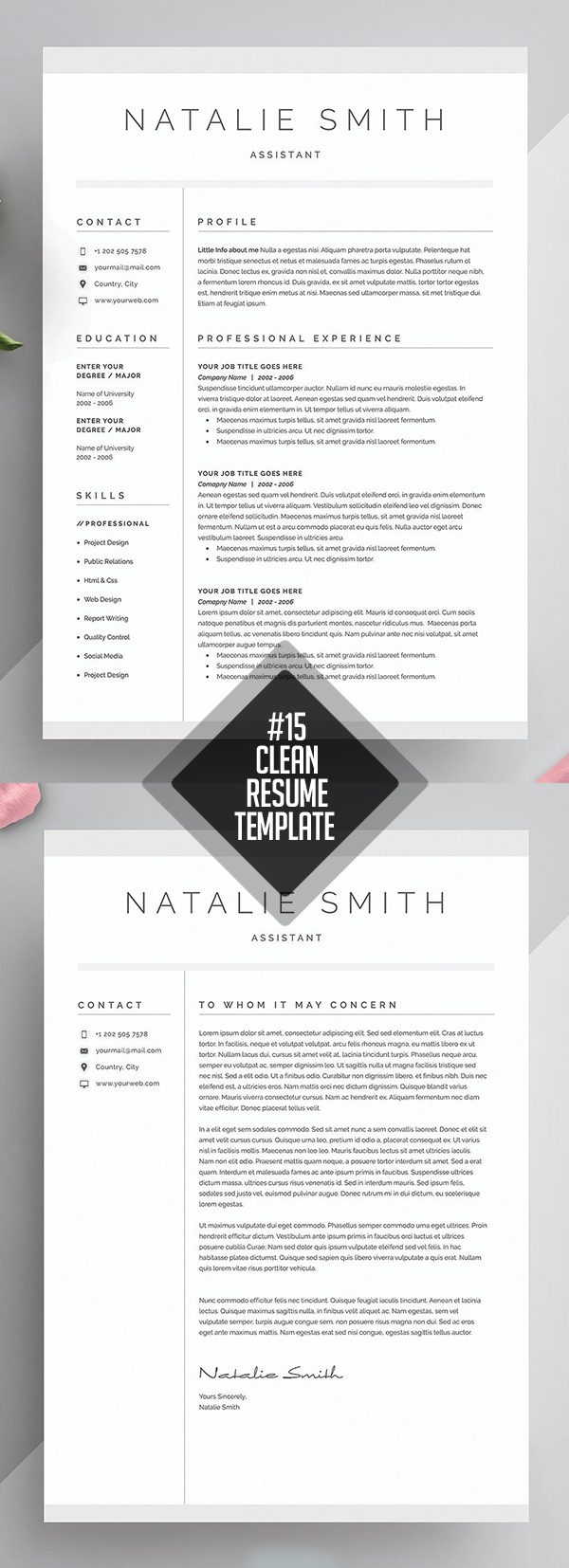 Creative Resume & Cover Letter Template