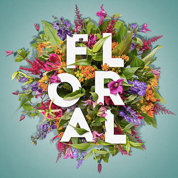 How to Create a Layered Floral Typography Text Effect in Adobe Photoshop