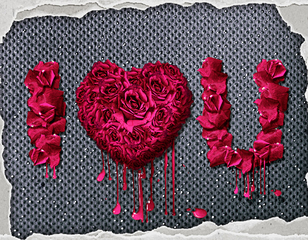 How to Create Rose Petals Floral Text Effect Photoshop Tutorial