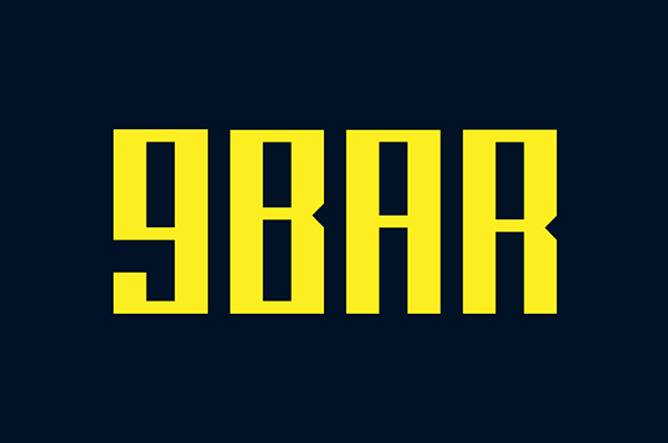 9BAR Free Font Design