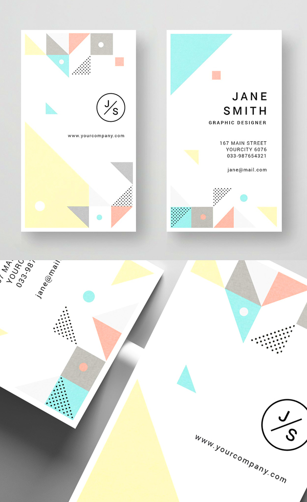 Geometric Business Card Design
