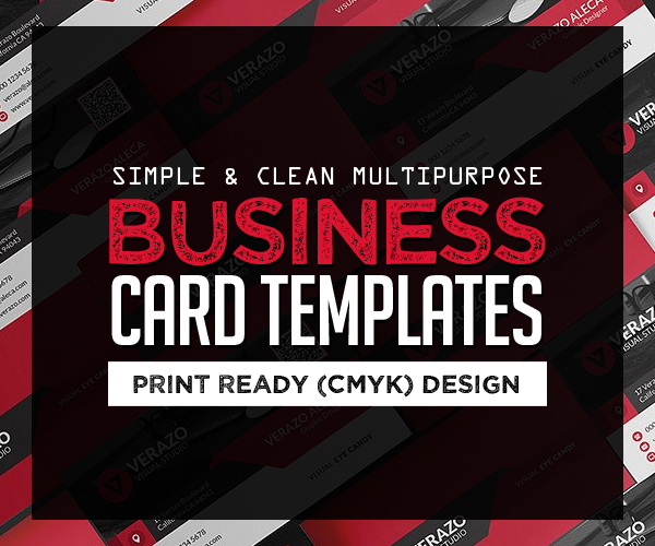 26 Clean Multipurpose Business Card Templates (Print Ready Design)