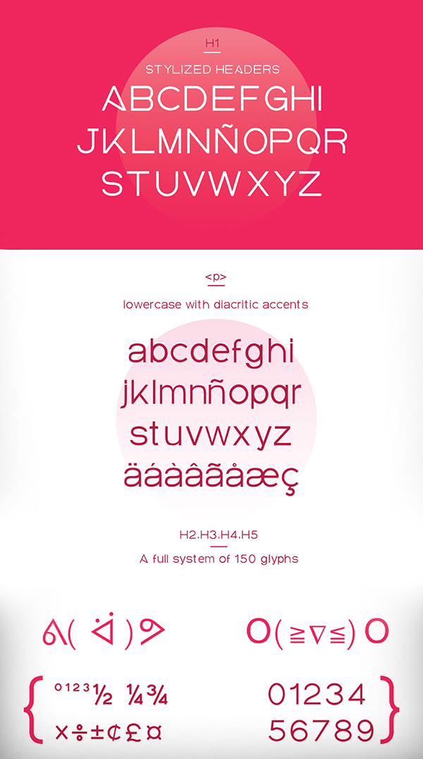 Elalba Free Font Letters