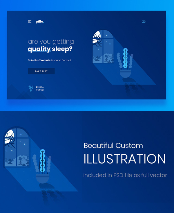 Free Landing Page PSD Template