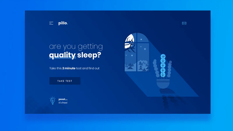 Animated: Free Landing Page PSD Template