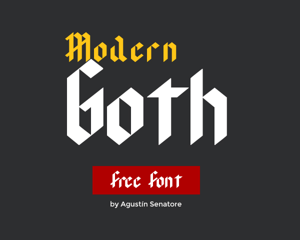 Modern Goth Free Font