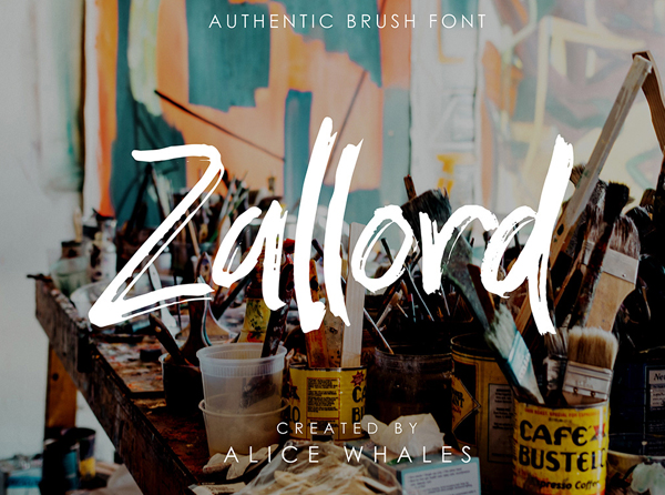 Zallord Brush Free Font