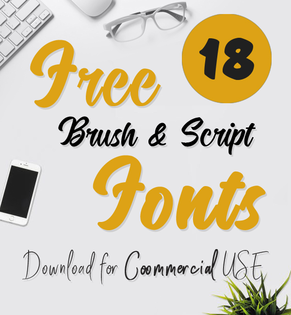 18 Fresh Free Brush and Script Fonts Download