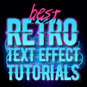 Post Thumbnail of Best 80's Retro Text Effect Photoshop Tutorials