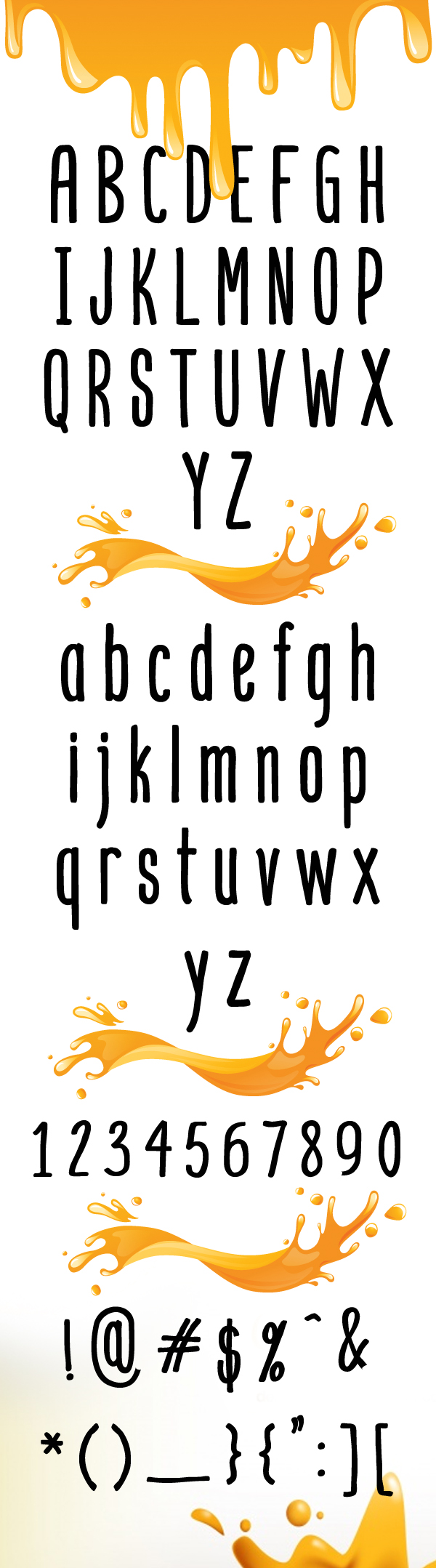 Mangaba Font Letters