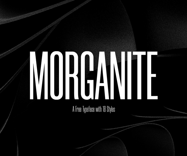 Morganite Free Font Design