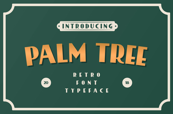 Palmtree Retro Free Font