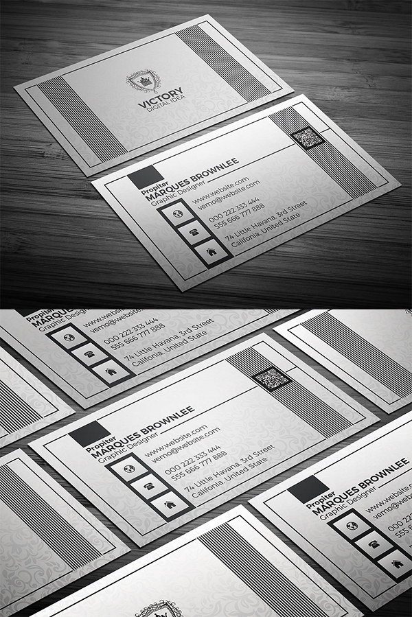 Silveriouly Elegant Business Card Template