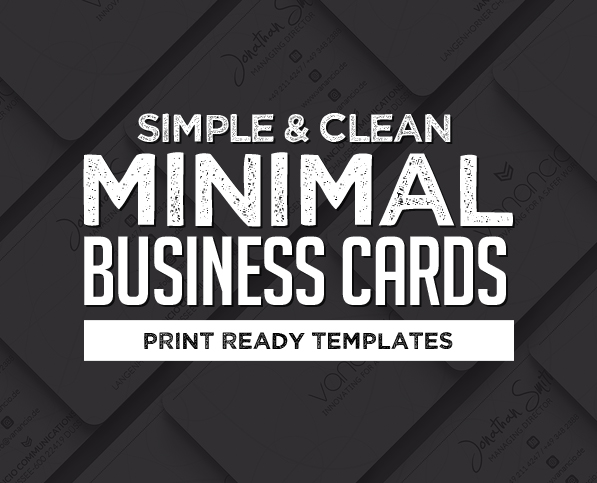 Simple and Clean Business Card Templates (23 Print Design)