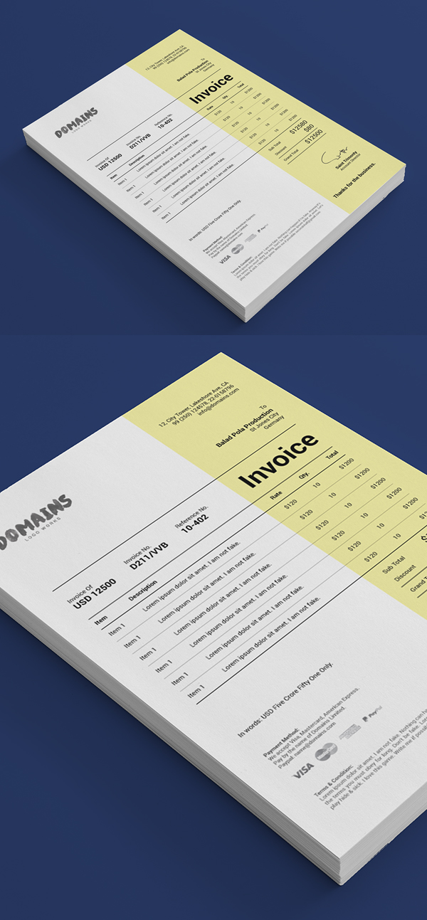 Best Free Invoice Templates For Graphic Designers