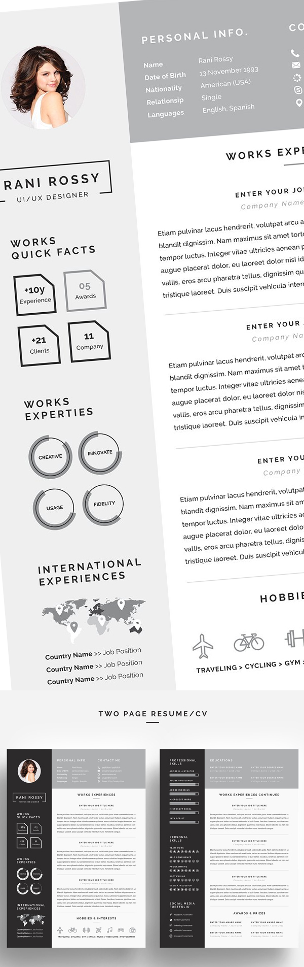Word Infographic CV